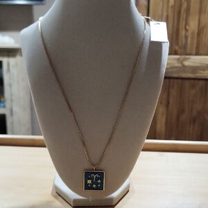 BaubleBar Gold Zodiac Sign Taurus Pendant Knecklace. NWT